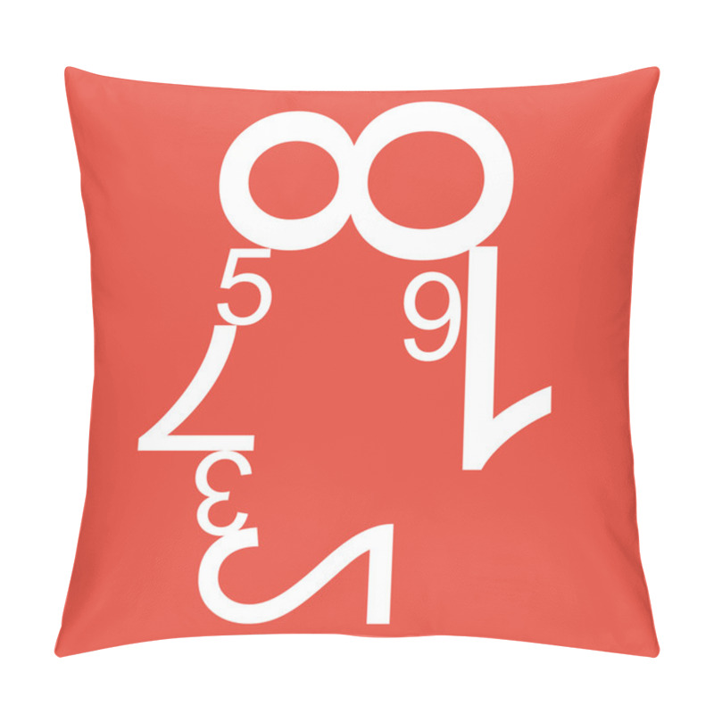 Personality  Human Face Of The Data Figures Pillow Covers