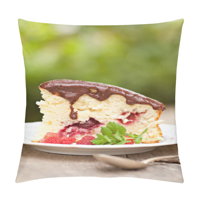 Personality  Cherry Cake With Chocolate Glaze Pillow Covers