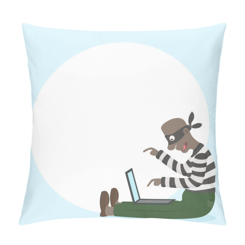 Personality  The Criminal Commits A Crime Through The Internet Pillow Covers