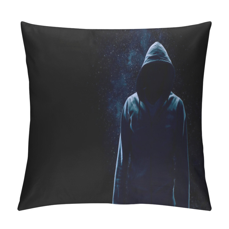 Personality  Silhouette Of Man In Hoody Pillow Covers