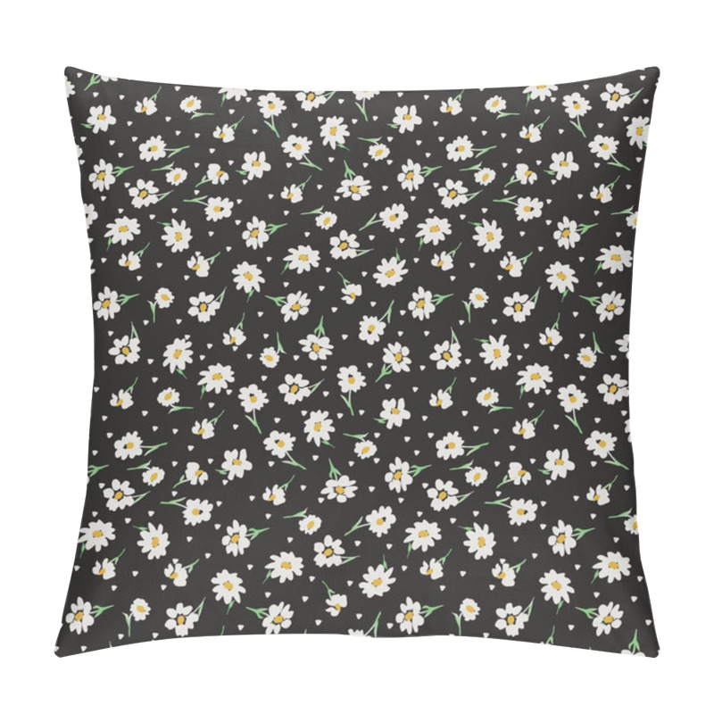 Personality  DAISY FLORAL SEAMLESS PATTERN IN EDITABLE VECTOR FILE Pillow Covers