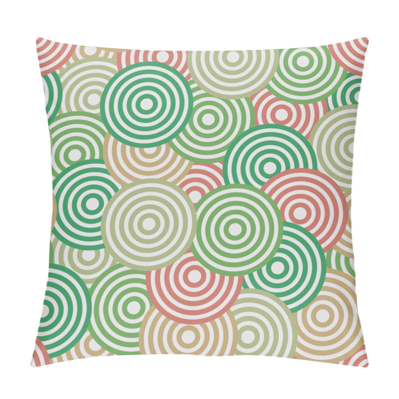 Personality  Retro Circles Background Pillow Covers