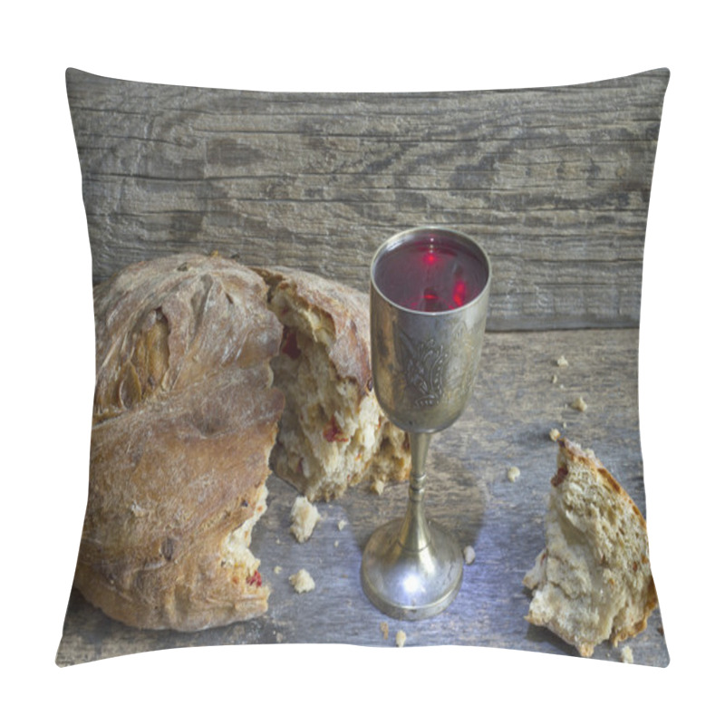 Personality  Bread And Wine Holy Communion Sign Symbol Pillow Covers