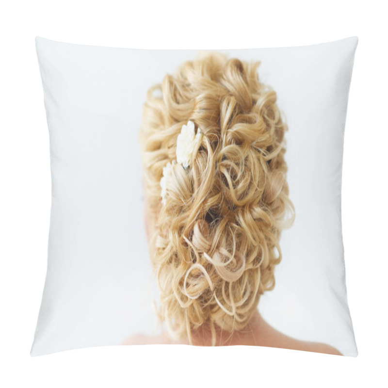 Personality  Blonde Wedding Hairstyle Pillow Covers