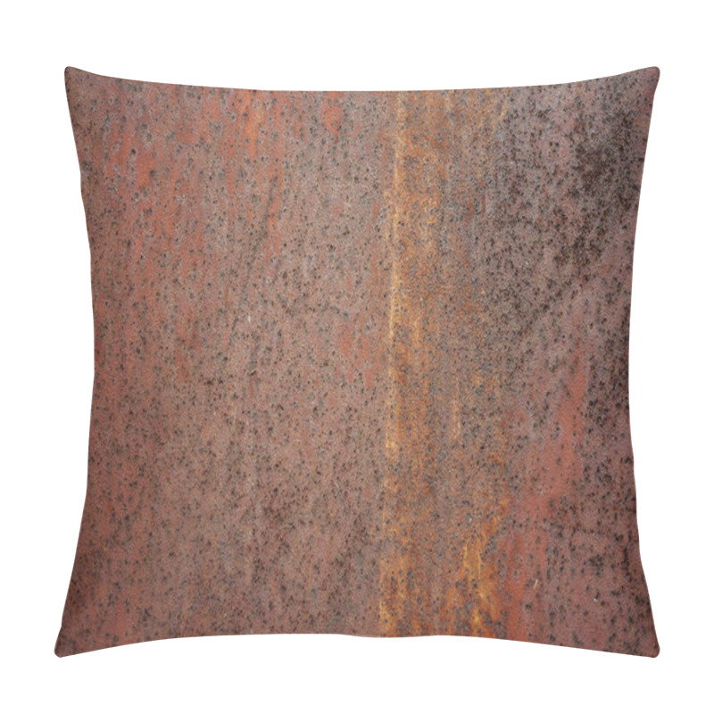 Personality  Old Rusty Wall Background. Metal Grunge Rust Texture Pillow Covers