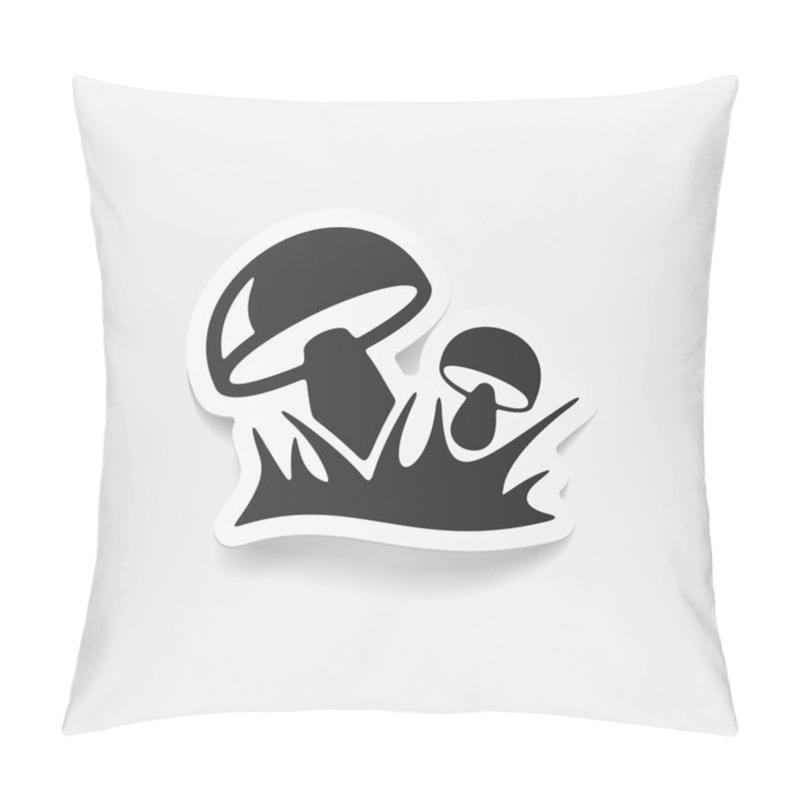 Personality  Mushrooms Icon Pillow Covers