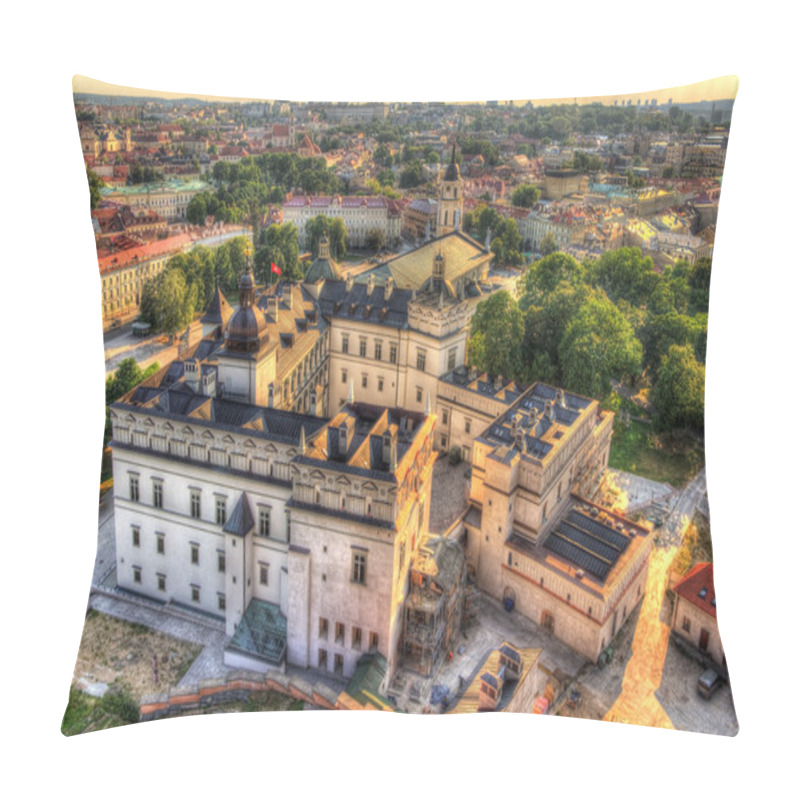 Personality  View Of Lithuanian Royal Palace In Vilnius Pillow Covers