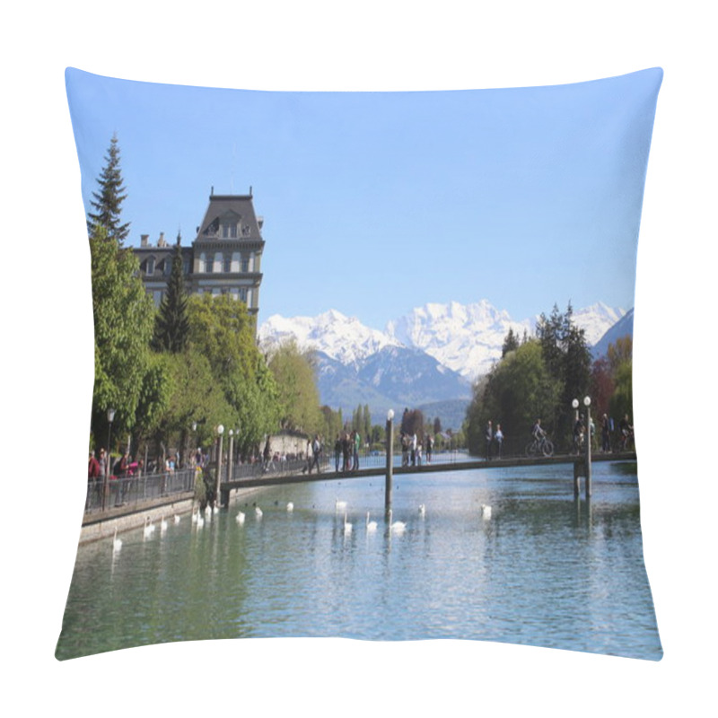 Personality  Smal Town Thun In Switzerland Pillow Covers