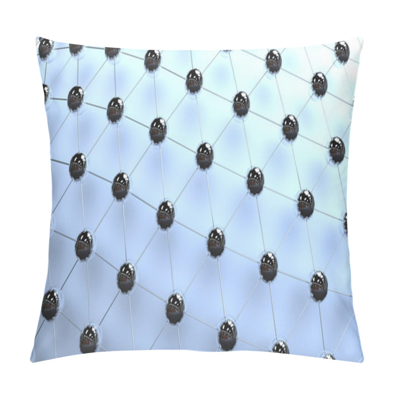 Personality  Network Interconnection Concept Pillow Covers