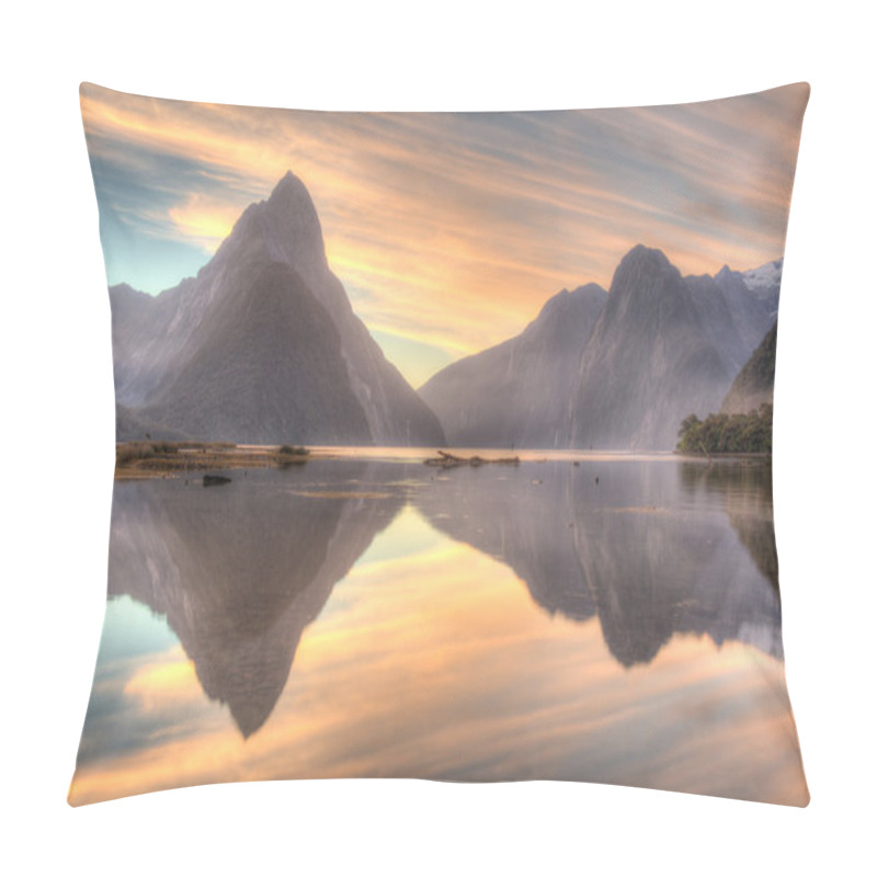 Personality  Milford Sound, New Zealand Pillow Covers