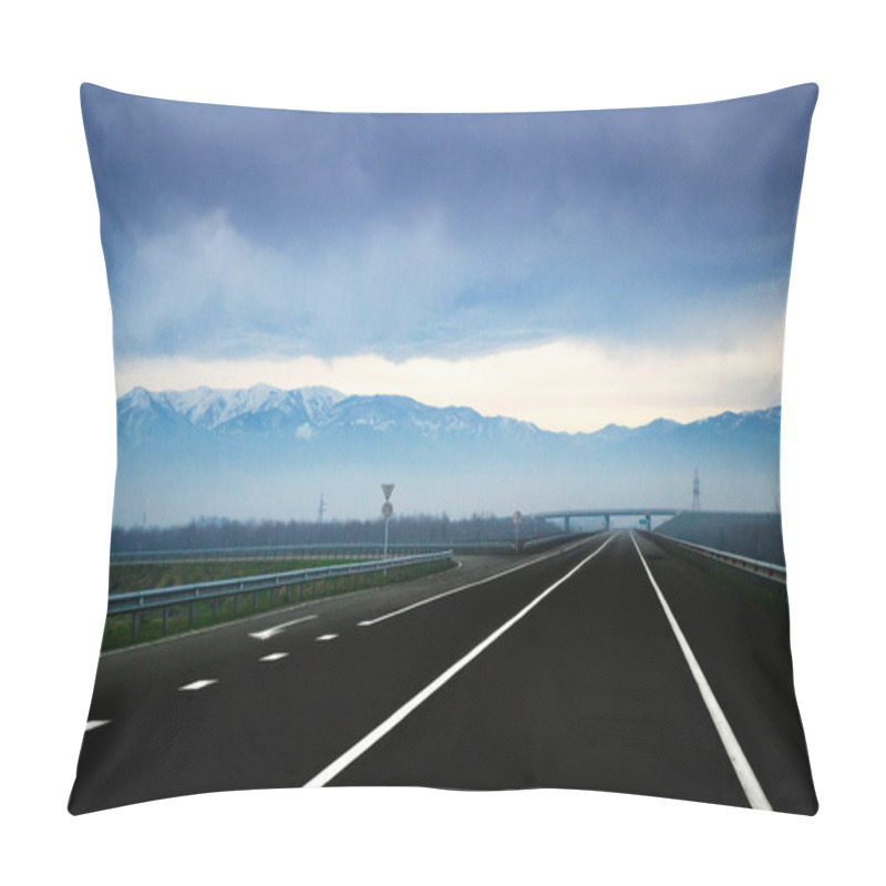 Personality  The Road In The Mountains Pillow Covers