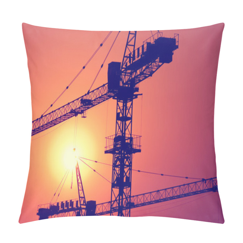 Personality  Construction Workers At Building Cite Pillow Covers