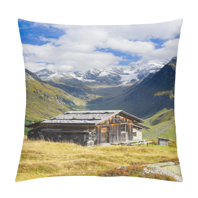 Personality  Alpine Farm Hut In Alps Mountains Pillow Covers