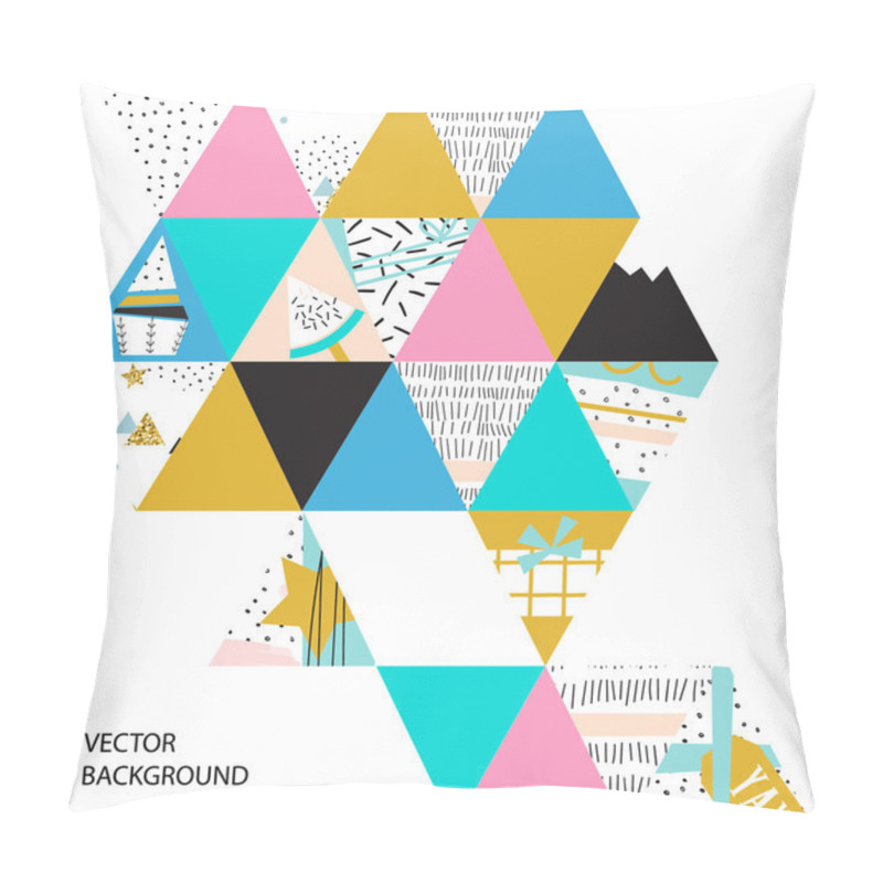 Personality  Geometric Retro 80s Style Pillow Covers