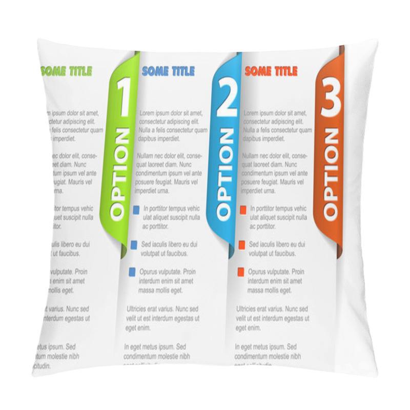 Personality  One Two Three - Vectoroptions Background Pillow Covers