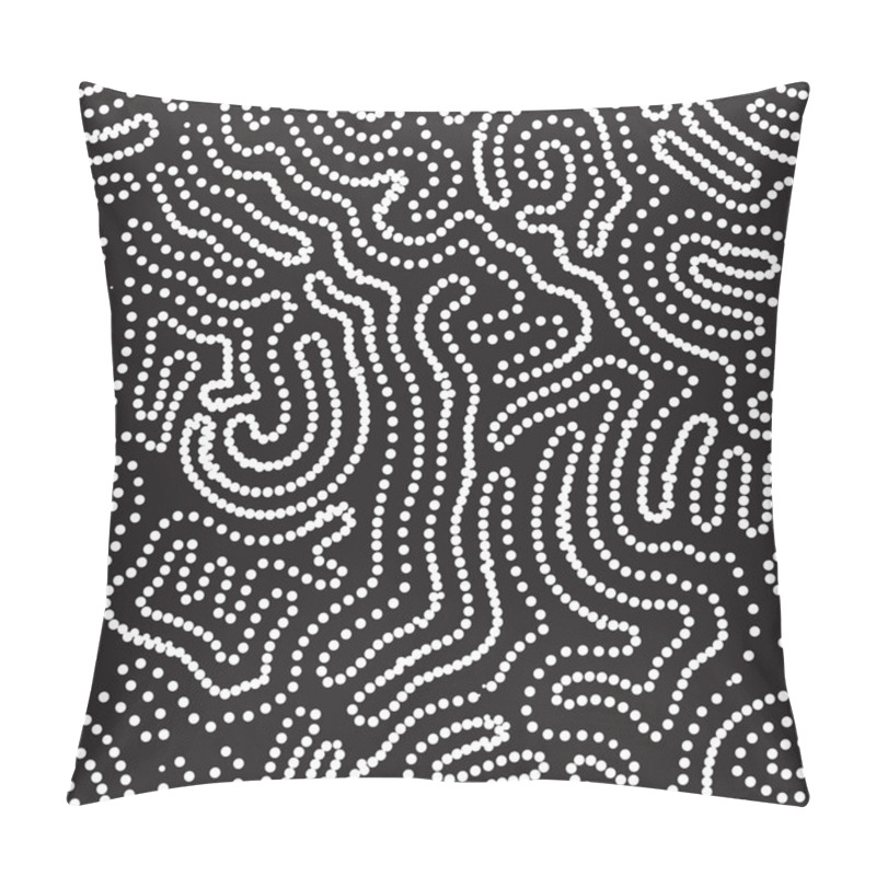 Personality  Universal Geometric Striped Dotted Seamless Pattern. Repeating A Pillow Covers