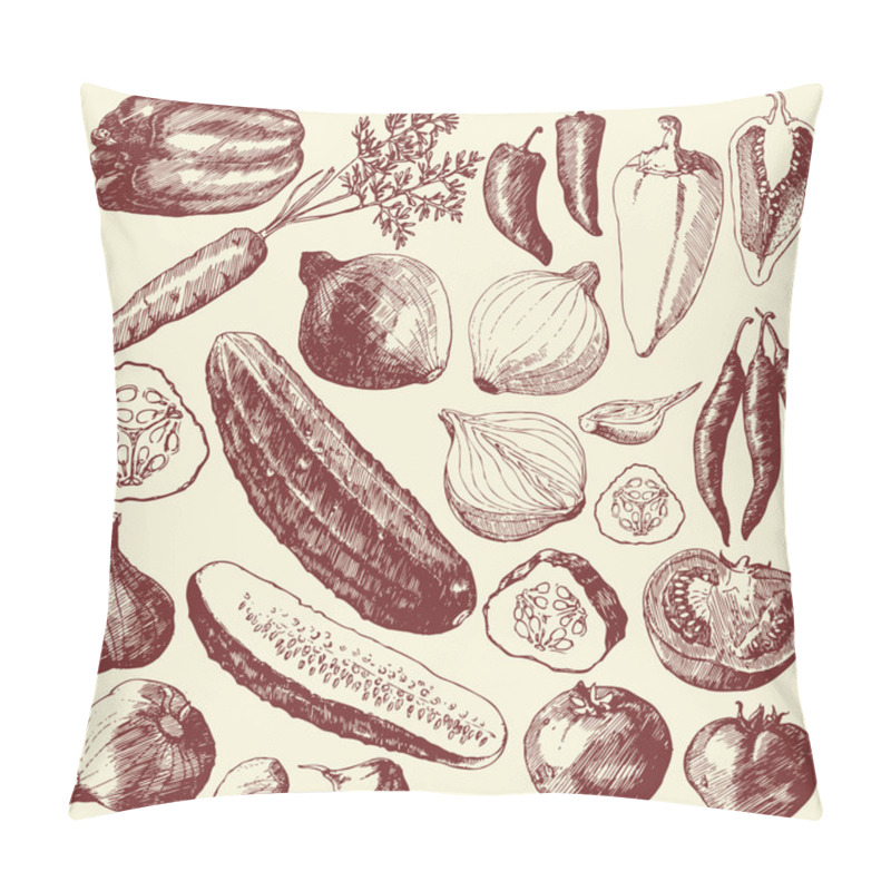 Personality  Vegetable Set. Pillow Covers