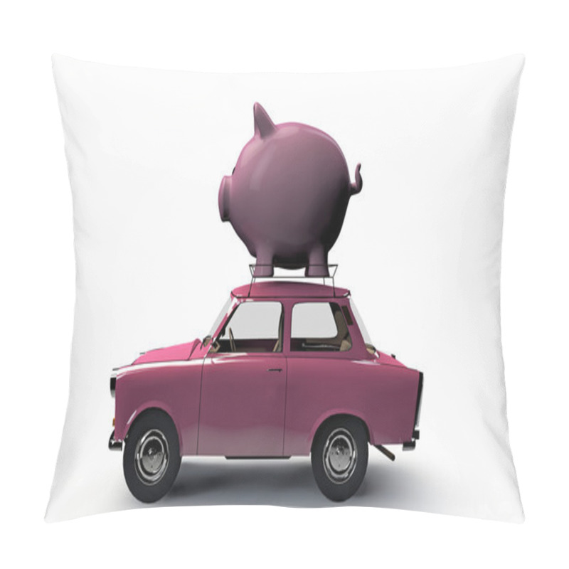 Personality  Old Pink Car Pillow Covers