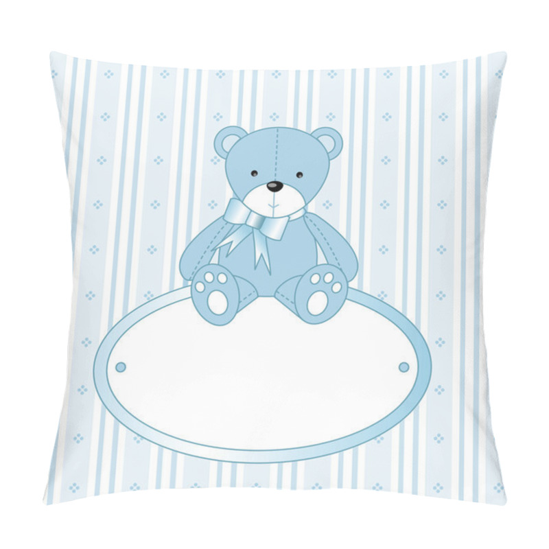 Personality  Teddy Bear For Baby Boy - Baby Arrival Announcement Pillow Covers