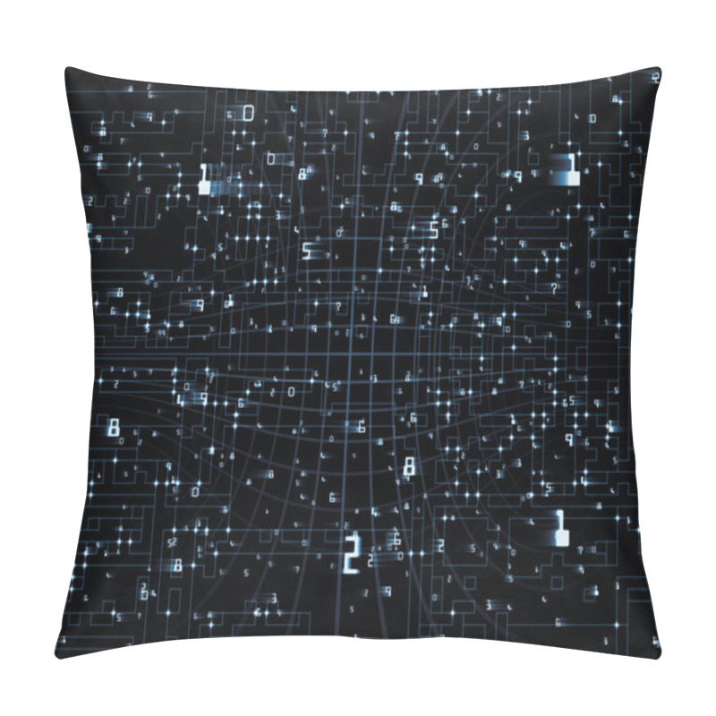 Personality  Texture Of Numbers Pillow Covers