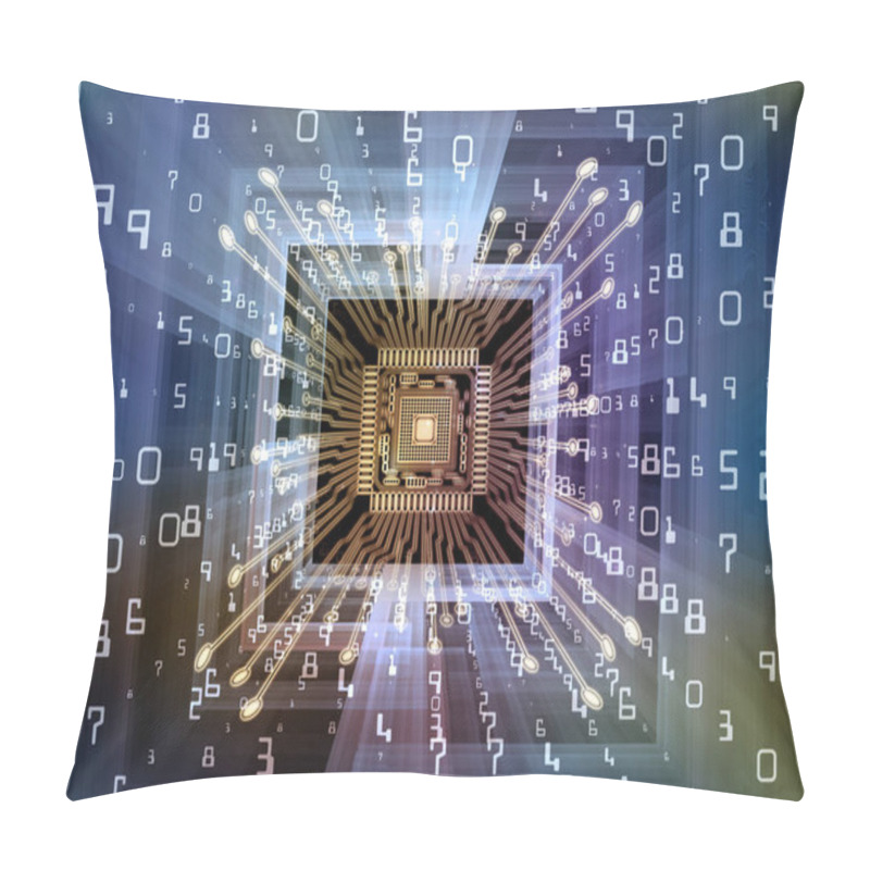 Personality  Secrets Of Digital Processor Pillow Covers