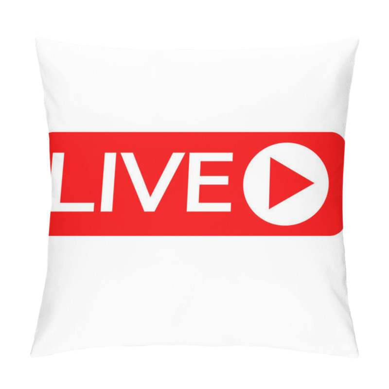 Personality  Live Streaming Online Sign Vector Design Pillow Covers