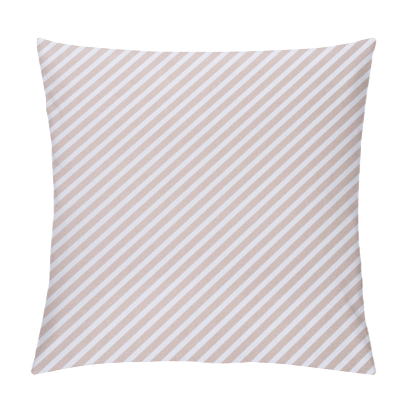 Personality  Brown Wrapper Design With Oblique Lines Pillow Covers