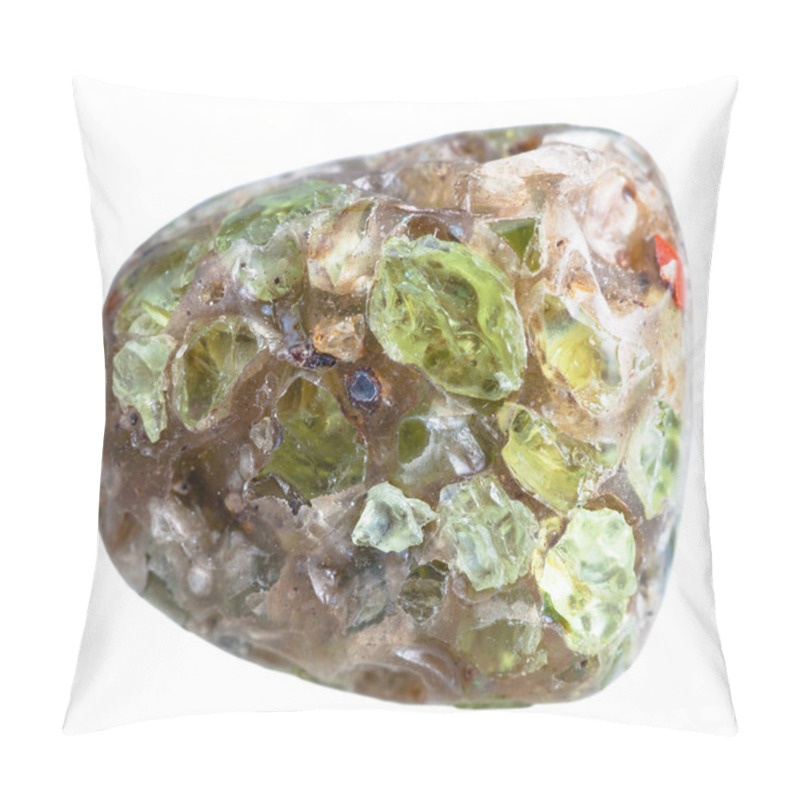 Personality  Peridot (Chrysolite, Olivine) Gem Stone Isolated Pillow Covers