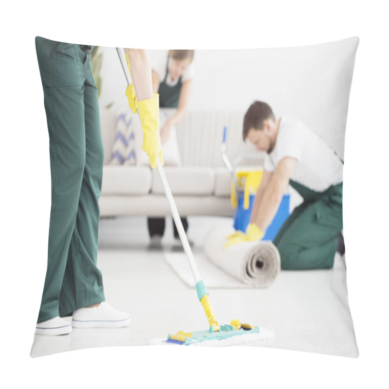 Personality  Cleaning Floor Using Mop Pillow Covers