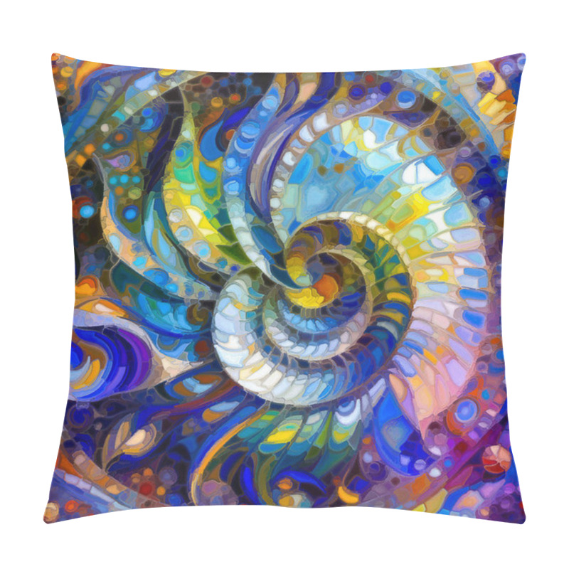 Personality  Form Dreams Series. Abstract Forms In Vivid Hues, Painted With Natural Media To Emphasize The Interplay Of Structure And Beauty. Pillow Covers