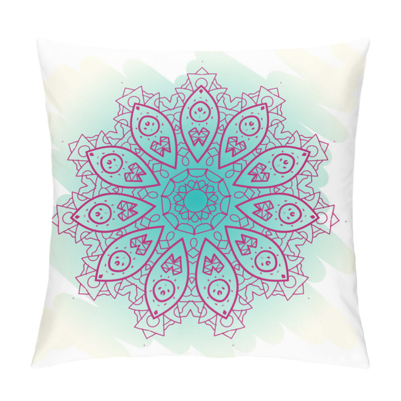 Personality  Oriental Mandala Motif. What Is Karma? Pillow Covers