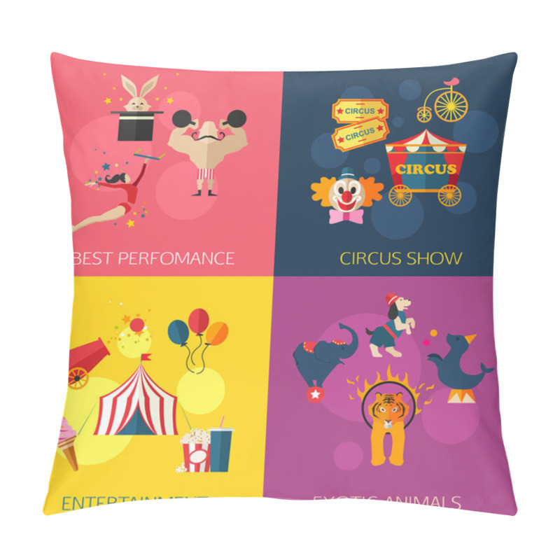 Personality  Circus Performance, Entertainment, Amusement Show Pillow Covers