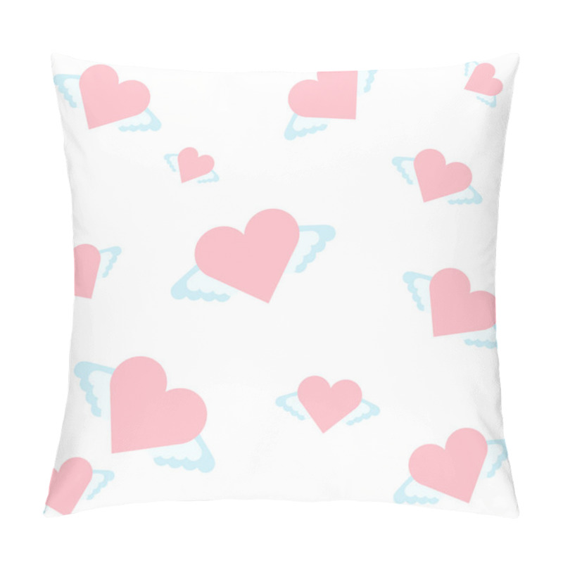 Personality  Romantic Heart, Wings, Valentine, Illustration Pillow Covers