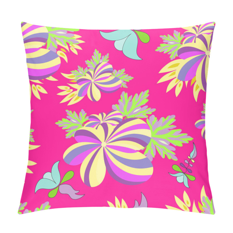 Personality  Bright Flowers Seamless Vector Pattern For Your Design Pillow Covers