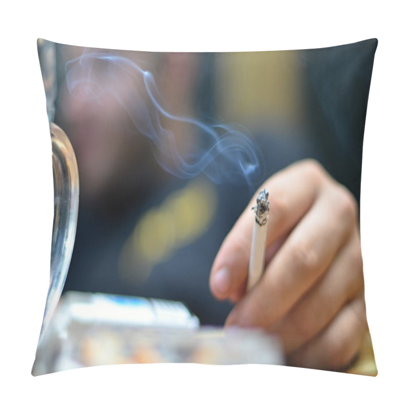 Personality  Smoking A Cigarette Pillow Covers