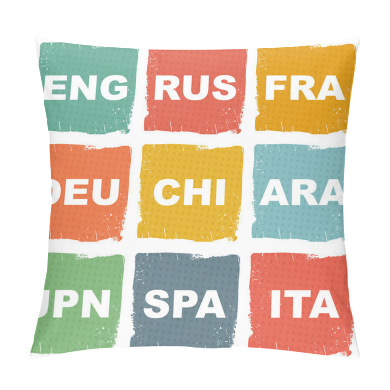 Personality  Languages Icons Pillow Covers