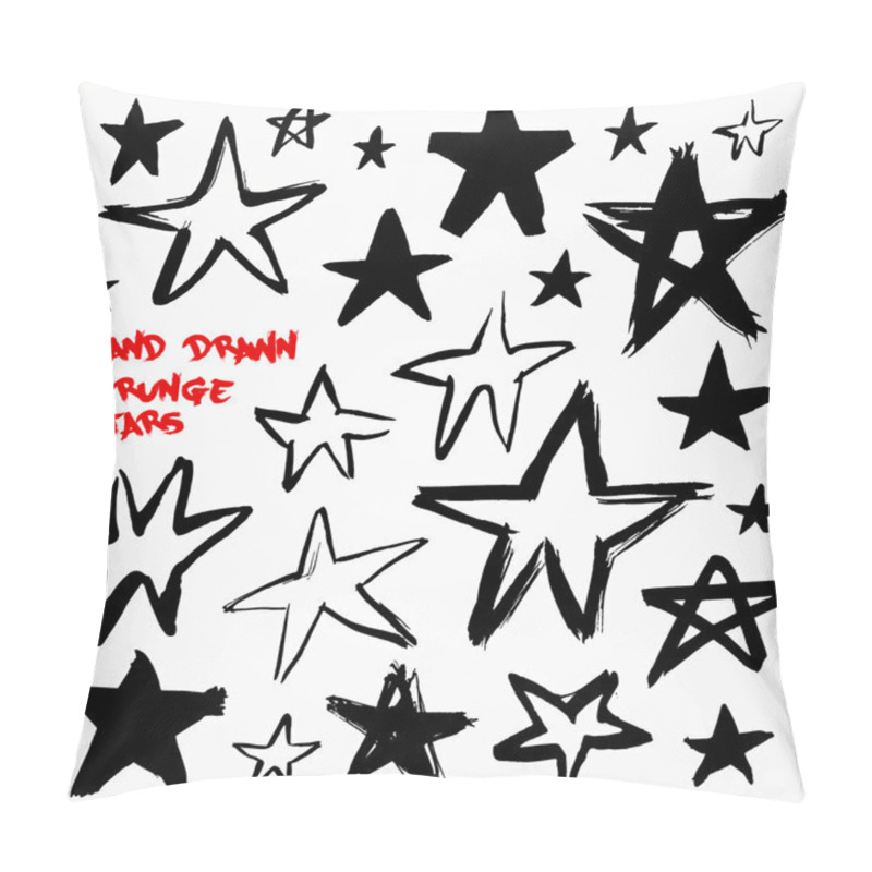 Personality  Hand Drawn Seamless Star Pattern  Pillow Covers