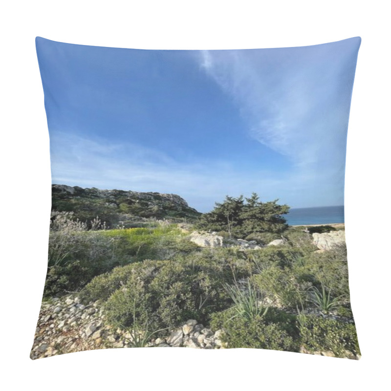 Personality  A Serene Cape Greco Sunrise With Golden Reflections On Water, Soft Morning Mist Enveloping The Peninsula, Creating A Tranquil, Ethereal View. Pillow Covers