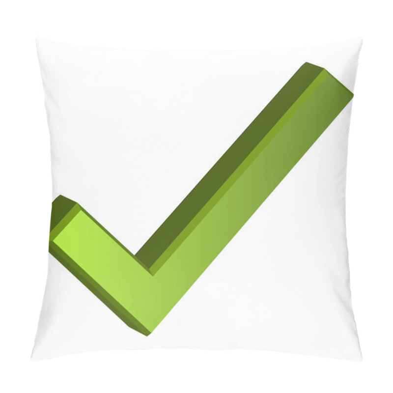 Personality  Green Three Dimensional Checkmark Pillow Covers