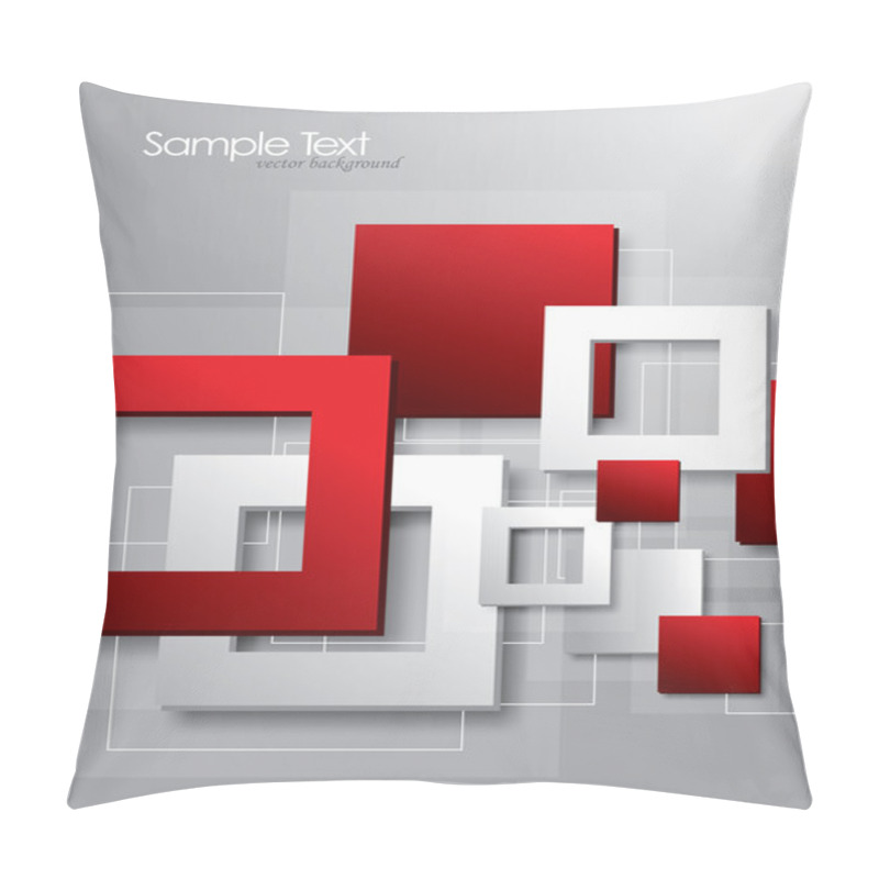 Personality  Abstract Background With Squares. Pillow Covers