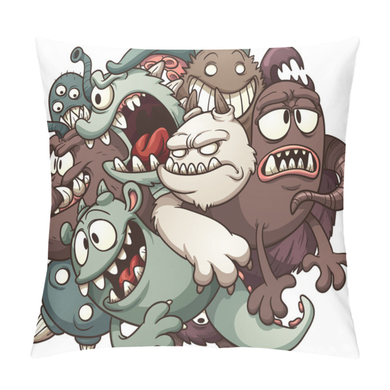 Personality  Cartoon Monsters Pillow Covers