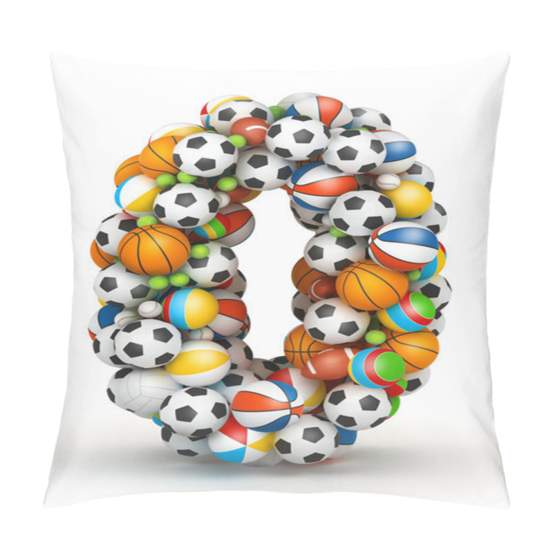 Personality  Number 0, Gaming Balls Alphabet Pillow Covers