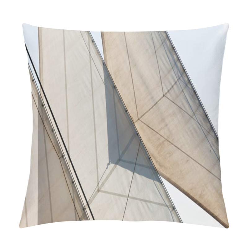 Personality  Yacht Sails And Rigging Detail Abstract Background Pillow Covers