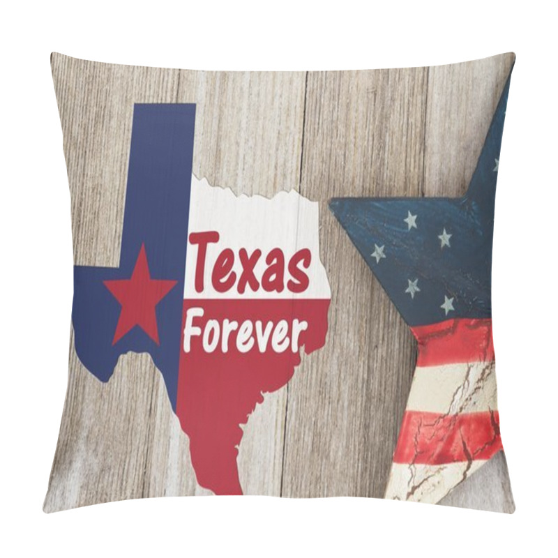 Personality  A Rustic Old Texas Forever Message Pillow Covers