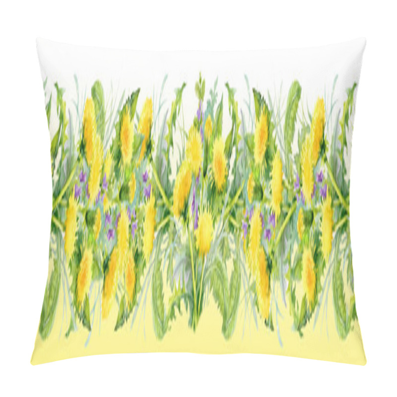 Personality  Dandelion Seamless Pattern Pillow Covers