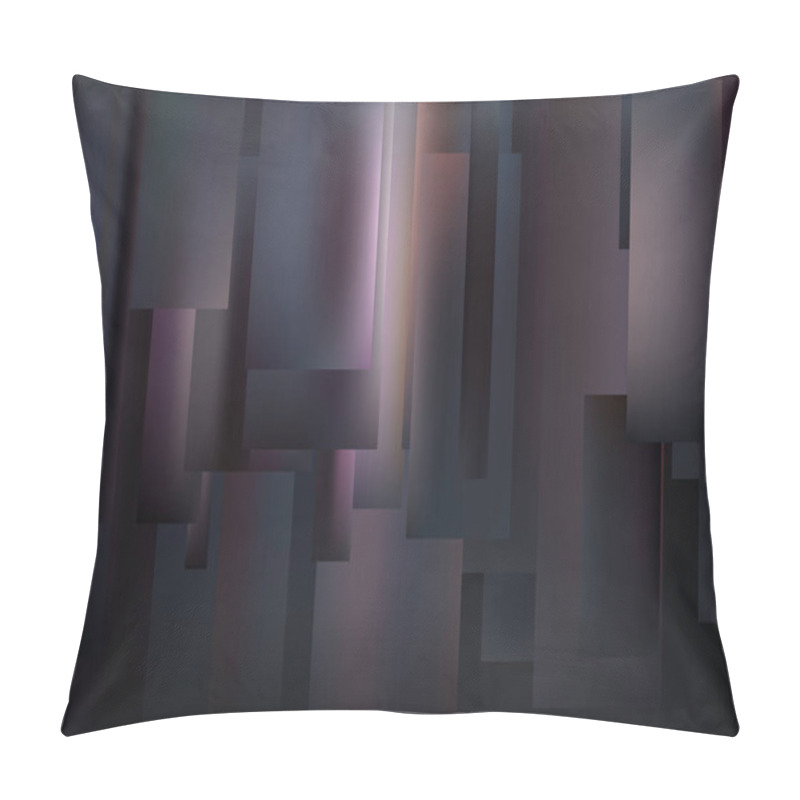 Personality  Abstract Background With Blurred Glass Effect, Template With Motion Texture, Shining Blurred Pattern Randomly On A Blue Background Pillow Covers