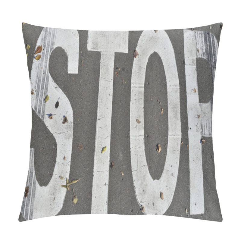 Personality  Traffic Sign Stop Pillow Covers