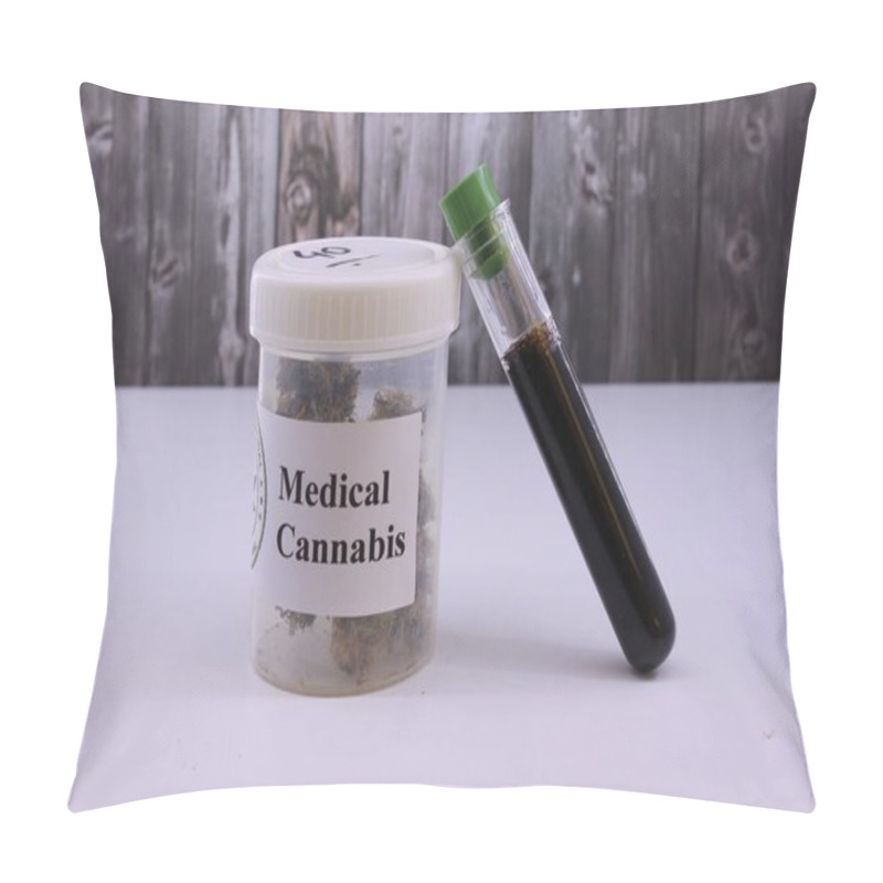 Personality  Brawn Marihuana Oil For Pains And Diseases Pillow Covers