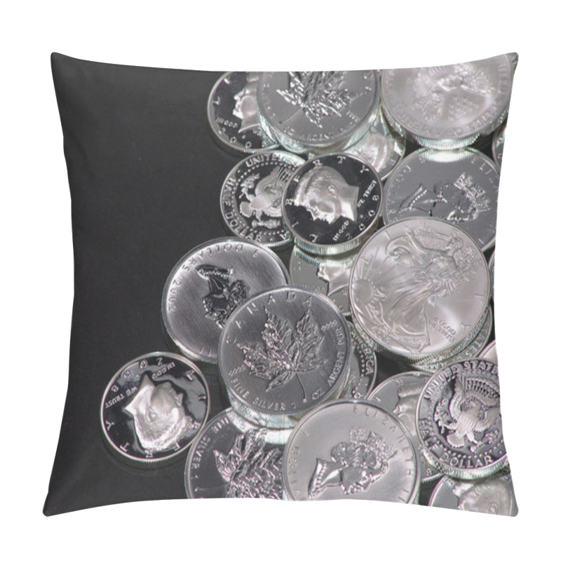 Personality  Silver Coins Pillow Covers