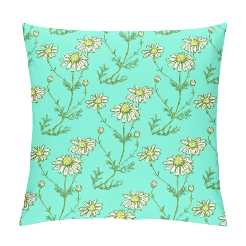 Personality  Daisy Flower In Sketch Style Pillow Covers